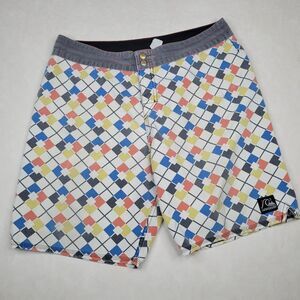 Quiksilver Diamond Dobby Surfing Swimming STRETCH Men’s Board Shorts 34